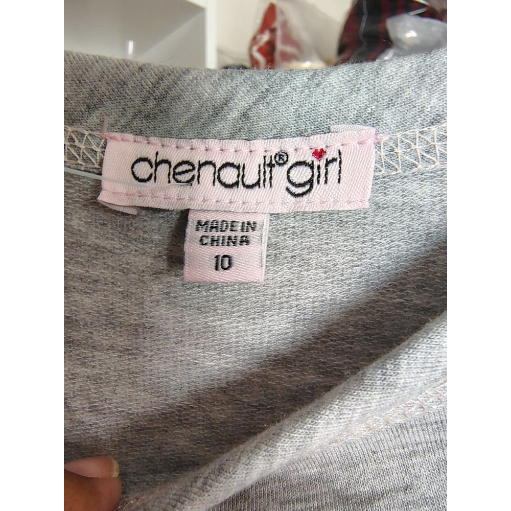 Chenault Girl Sequin Cat Pocket Top – Size 10 - Picture 5 of 10